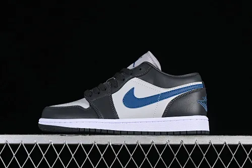 All categories Air Jordan Jordan series basketball shoes Air Jordan 1 Low Air Jordan 1 Low AJ1 Joe 1 black gray blue hook low-top cultural basketball shoes DC0774-040